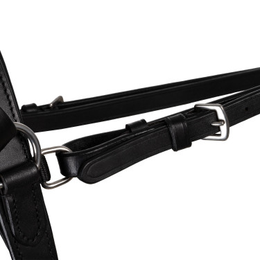 Lederen springriem Supreme Zwart