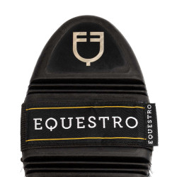 Equestro flexibele borstel met korte synthetische haren Zwart