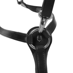 Equestro leren martingaal Y-Fork model Zwart