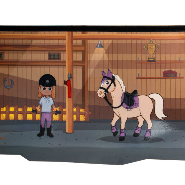 Paardenspeelgoed Equestro knuffelpaard 48×33 cm – paardrijden