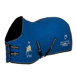 Equestro x FISE staldeken in wafelstof Blauw van Savoye Equestro x FISE staldeken in wafelstof Blauw van Savoye