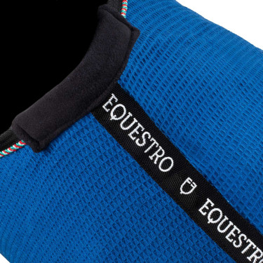 Equestro x FISE staldeken in wafelstof Blauw van Savoye Equestro x FISE staldeken in wafelstof Blauw van Savoye