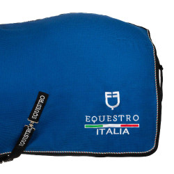 Equestro x FISE staldeken in wafelstof Blauw van Savoye Equestro x FISE staldeken in wafelstof Blauw van Savoye