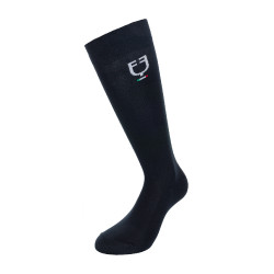 Technische sokken Equestro x FISE per 3 Zwart / marine / Savoisch blauw Wit