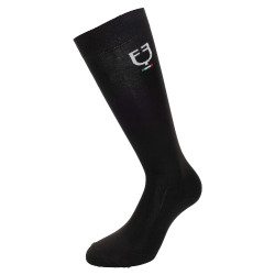 Technische sokken Equestro x FISE per 3 Zwart / marine / Savoisch blauw Wit