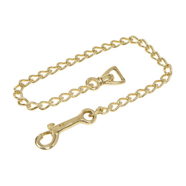 Equestro leidlijn met messing ketting — paardrijden