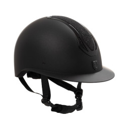 Equestro Azael Stone dames paardrijcap met brede klep