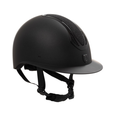 Equestro Azael Stone dames paardrijcap met brede klep