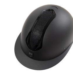 Equestro Azael Stone dames paardrijcap met brede klep