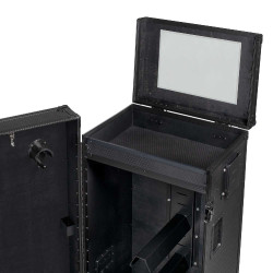 Zadelkast Equestro zwart materiaal 65×62×138 cm Glanzend zwart Zadelkast Equestro zwart materiaal 65×62×138 cm Glanzend zwart