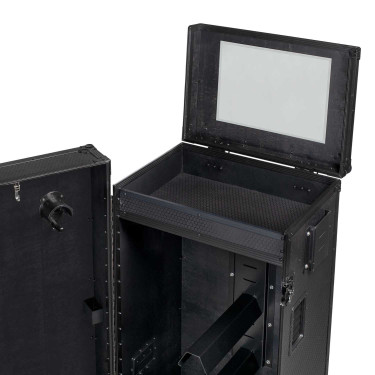 Zadelkast Equestro zwart materiaal 65×62×138 cm Glanzend zwart Zadelkast Equestro zwart materiaal 65×62×138 cm Glanzend zwart