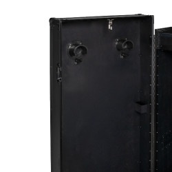 Zadelkast Equestro zwart materiaal 65×62×138 cm Zwart F026