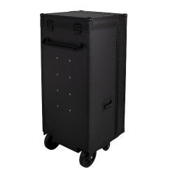 Zadelkast Equestro zwart materiaal 65×62×138 cm Zwart F026
