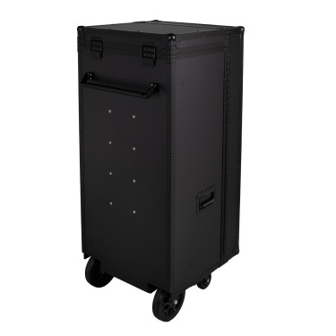 Zadelkast Equestro zwart materiaal 65×62×138 cm Zwart F026