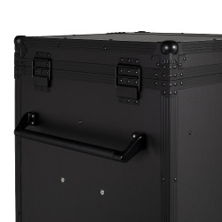 Zadelkast Equestro zwart materiaal 65×62×138 cm Zwart F026