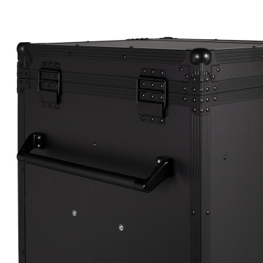 Zadelkast Equestro zwart materiaal 65×62×138 cm Zwart F026
