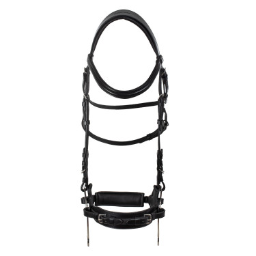 Hackamore-hoofdstel Supreme Zwart