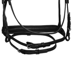 Engels hoofdstel Equestro Softy Cover voor paardrijden