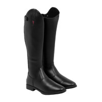 Kinderrijlaarzen Supreme wide calf glad leer Zwart