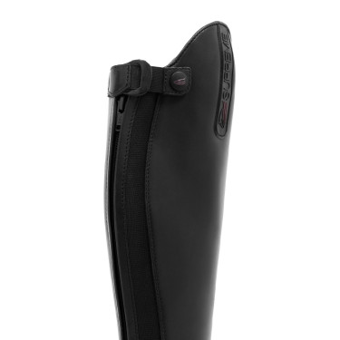 Kinderrijlaarzen Supreme wide calf met veters Zwart