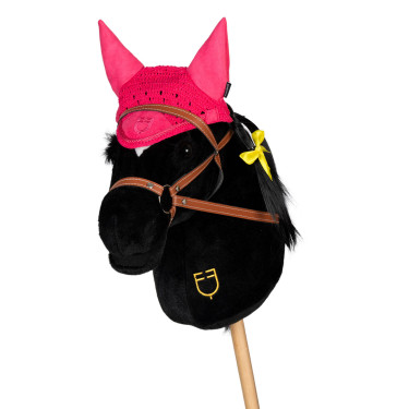 Oornet voor hobbyhorse Equestro Fuchsia Roze Oornet voor hobbyhorse Equestro Fuchsia Roze