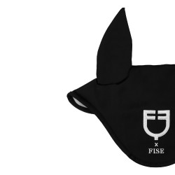 Equestro x FISE oornet van technische stof Zwart