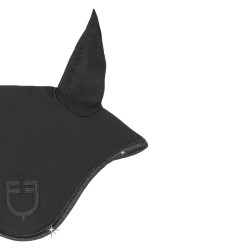 Equestro Universe oornetje van technische stof met glinsterende details Zwart