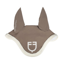 Equestro-vliegendeken met gevlochten koord Notenhout / antiek wit Bruin Equestro-vliegendeken met gevlochten koord Notenhout / antiek wit Bruin