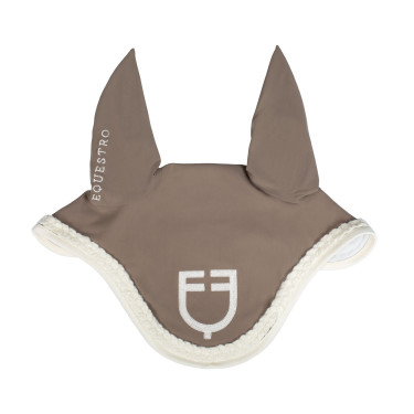 Equestro-vliegendeken met gevlochten koord Notenhout / antiek wit Bruin Equestro-vliegendeken met gevlochten koord Notenhout / antiek wit Bruin