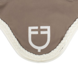 Equestro-vliegendeken met gevlochten koord Notenhout / antiek wit Bruin Equestro-vliegendeken met gevlochten koord Notenhout / antiek wit Bruin