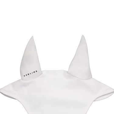 Vliegendeken-oorennet Acavallo Sublime in spandex met siliconen logopatch Wit Vliegendeken-oorennet Acavallo Sublime in spandex met siliconen logopatch Wit