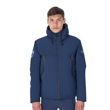 Heren waterdichte jas Equestro x FISE Marineblazer Marineblauw