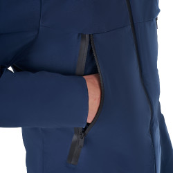 Heren waterdichte jas Equestro x FISE Marineblazer Marineblauw