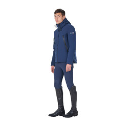 Heren waterdichte jas Equestro x FISE Marineblazer Marineblauw