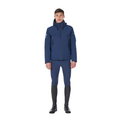 Heren waterdichte jas Equestro x FISE Marineblazer Marineblauw