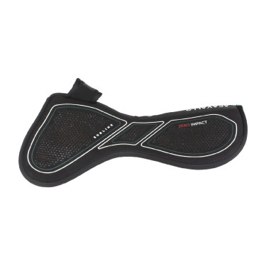 Acavallo Sublime-impact schokdemper 0 halve panelen, vrij schoft, achterverhoger Zwart
