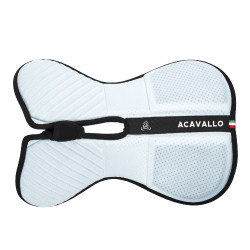 Acavallo Sublime-impact schokdemper 0 halve panelen, vrij schoft, achterverhoger Zwart