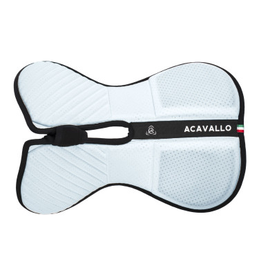 Acavallo Sublime-impact schokdemper 0 halve panelen, vrij schoft, achterverhoger Zwart