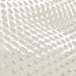 Acavallo Gel NS-S Classic-S halve vlak uitgesneden schokdemper Transparant / witte schapenvacht Acavallo Gel NS-S Classic-S halve vlak uitgesneden schokdemper Transparant / witte schapenvacht