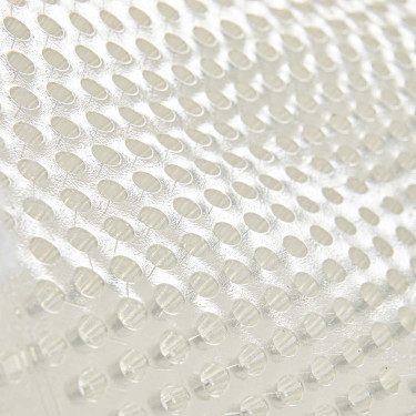 Acavallo Gel NS-S Classic-S halve vlak uitgesneden schokdemper Transparant / witte schapenvacht Acavallo Gel NS-S Classic-S halve vlak uitgesneden schokdemper Transparant / witte schapenvacht