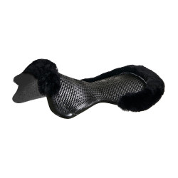 Acavallo Gel NS-S Classic-S halve vlak uitgesneden schokdemper Zwart / zwart schaap