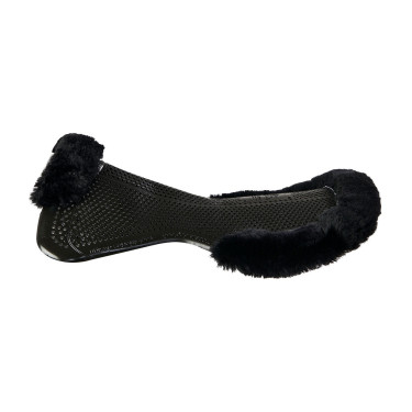 Acavallo Gel NS-S Classic-S halve vlak uitgesneden schokdemper Zwart / zwart schaap