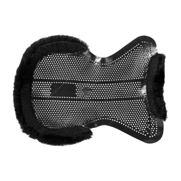 Acavallo Gel NS-S Classic-S halve vlak uitgesneden schokdemper Zwart / zwart schaap
