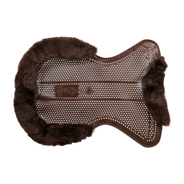 Acavallo Gel NS-S Classic-S vlak uitgesneden schokdemper Bruin / bruin schaap