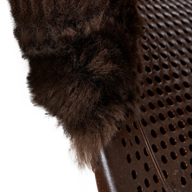 Acavallo Gel NS-S Classic-S vlak uitgesneden schokdemper Bruin / bruin schaap