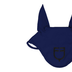 Equestro vliegenmuts Cube stretch technical met logo Marine Marineblauw