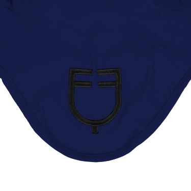 Equestro vliegenmuts Cube stretch technical met logo Marine Marineblauw