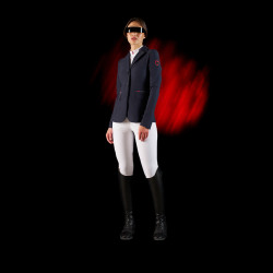 Wedstrijdjas dames Equestro Ridertechnology met thermisch gelaste naden Marine Marineblauw Wedstrijdjas dames Equestro Ridertechnology met thermisch gelaste naden Marine Marineblauw