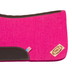 Western zadeldek vilt 32"x32" met leer – Pool’s