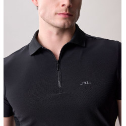 Herenshirt Horseware Mattia met korte mouwen voor training Zwart